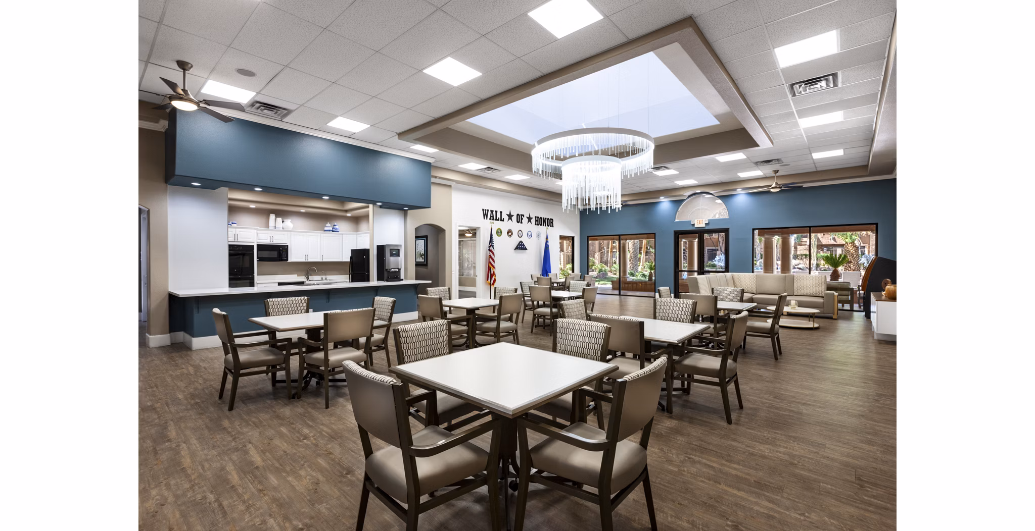 Clubhouse with modern amenities at Destinations Spring Valley Apartment Homes
