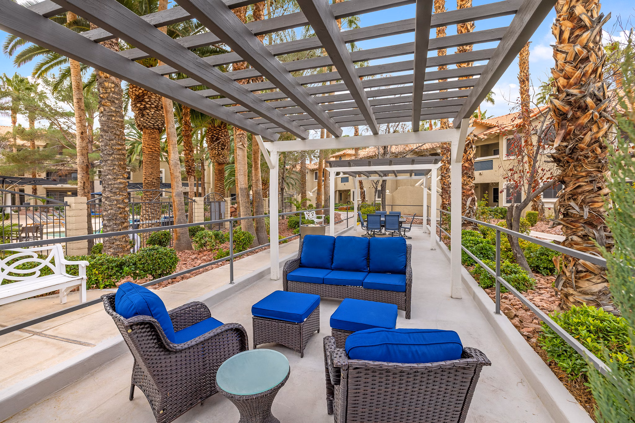 grill area at Destinations Spring Valley Apartments 