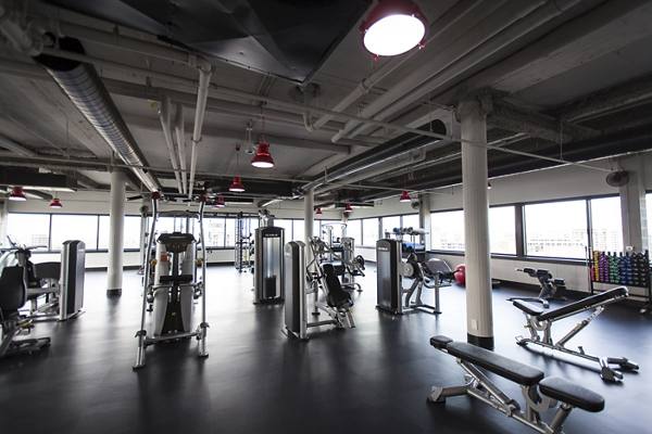 fitness center at Archer Tower Apartments