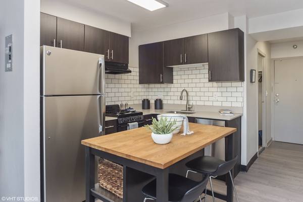 kitchen at Archer Tower Apartments
