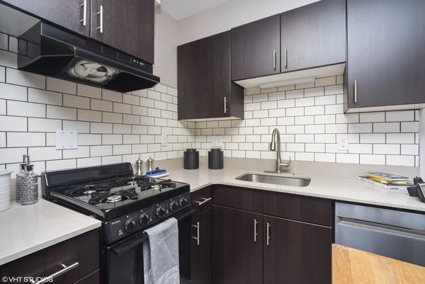 kitchen at Archer Tower Apartments