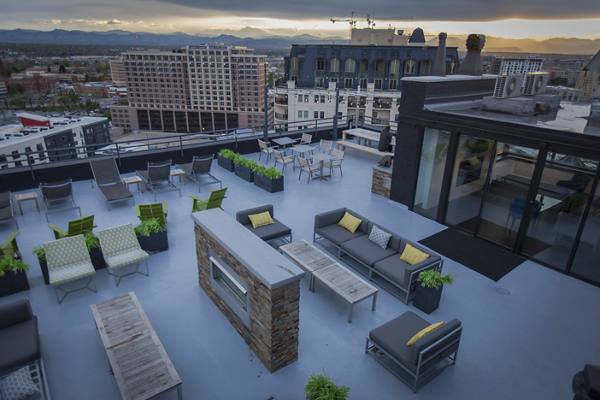 rooftop deck at Archer Tower Apartments