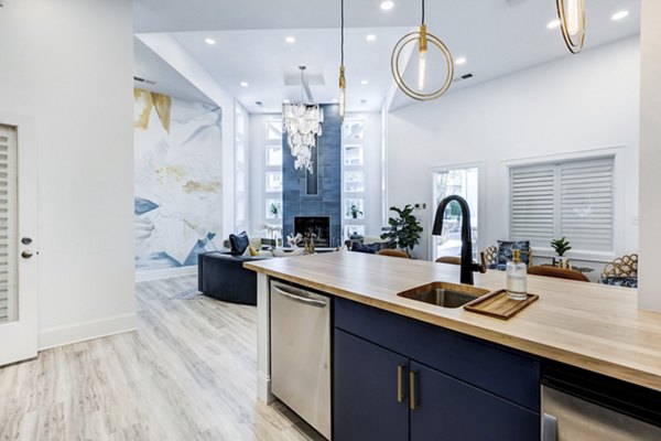 Clubhouse at Avana Lake Norman: Modern communal space for residents featuring cozy seating and large windows