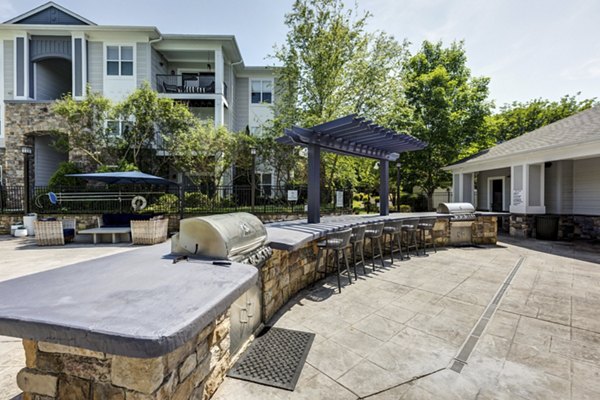 grill area at Avana Lake Norman Apartments