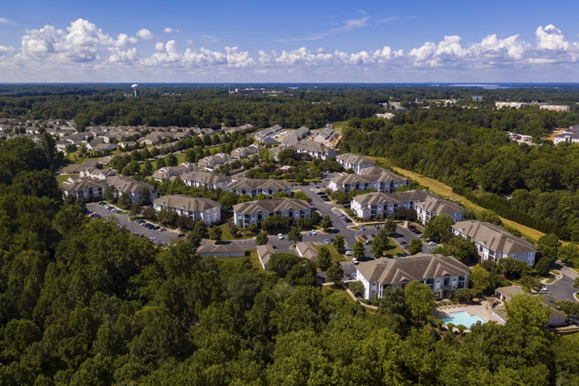 Avana Lake Norman: Scenic lakeside view from luxury apartments in Mooresville