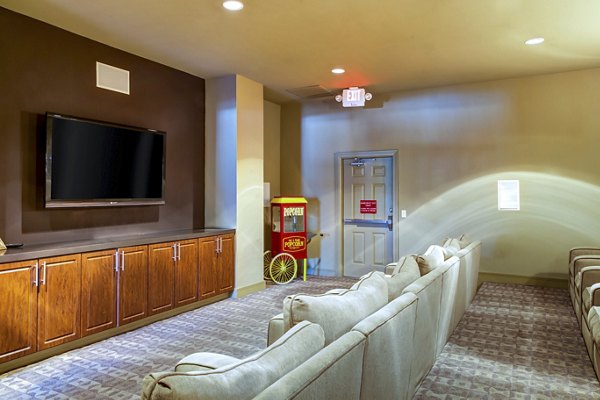 Elegant clubhouse with modern dÃ©cor at Estates at Memorial Heights Apartments, perfect for social gatherings and community events