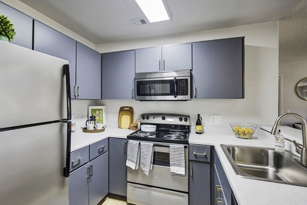 kitchen at Montego Bay Apartments