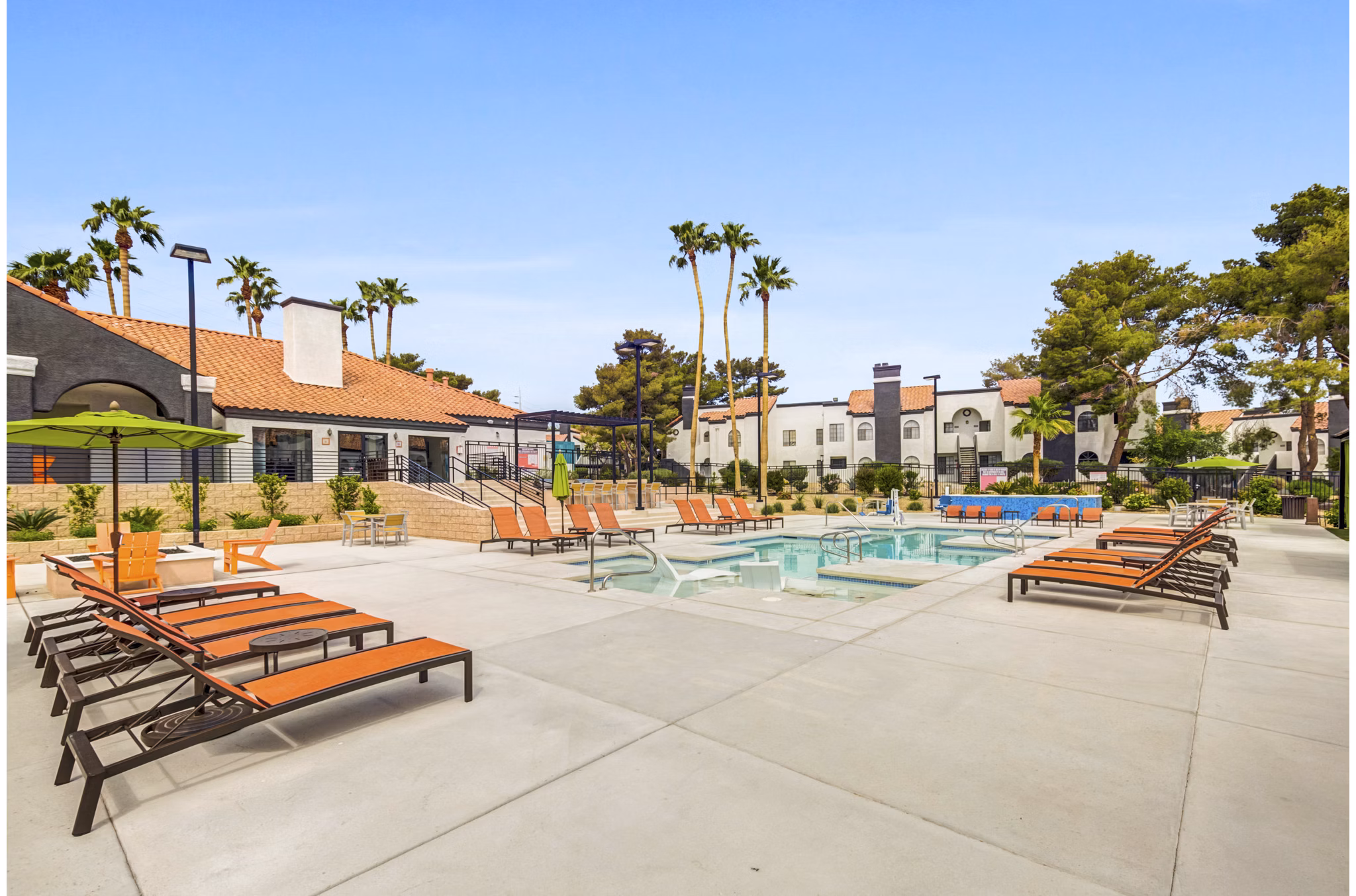 Luxurious pool area at Bay Court in Montego Bay Apartments, ideal for relaxation and leisure activities in scenic surroundings