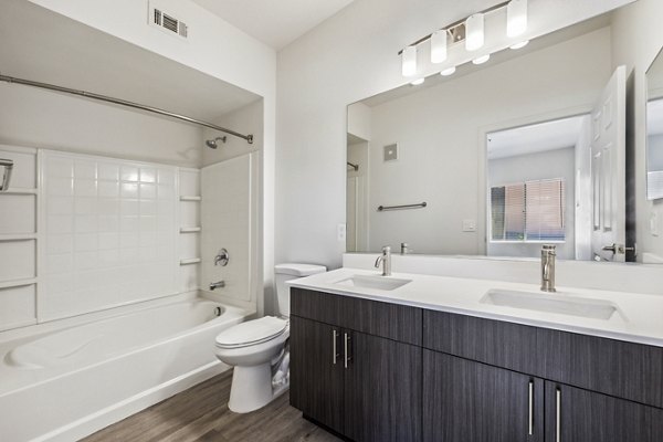 bathroom at Colton Apartments