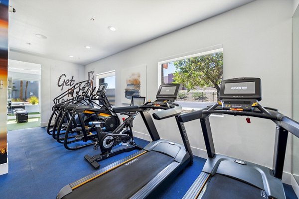 fitness center at Colton Apartments