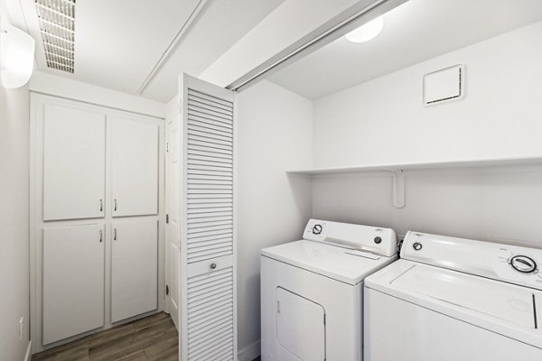 laundry room at Colton Apartments