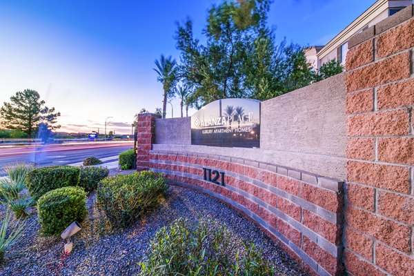 Alanza Place Apartments: Elegant signage highlighting upscale living in Phoenix