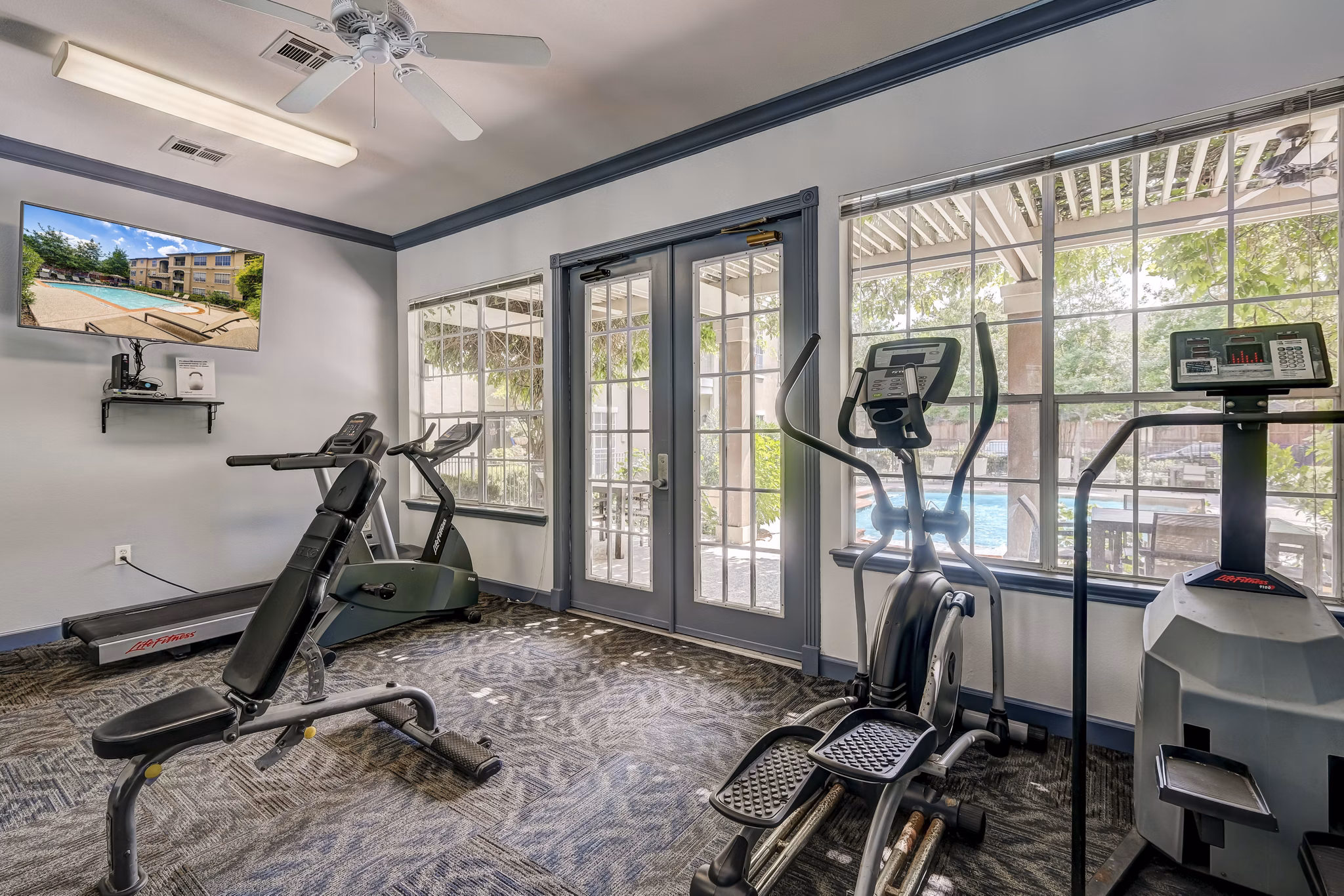 Fitness Center at The Boulevard Apartments