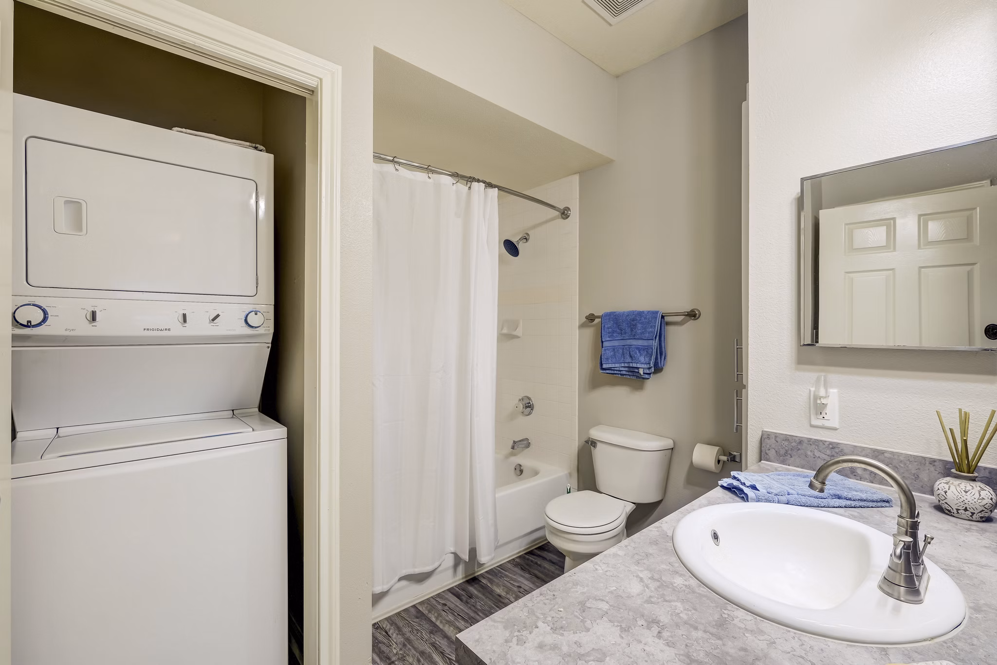Bathroom at Plaza at River Oaks Apartments
