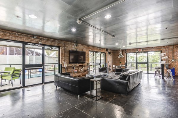Clubhouse featuring modern design elements at Mitchell Lofts luxury apartments
