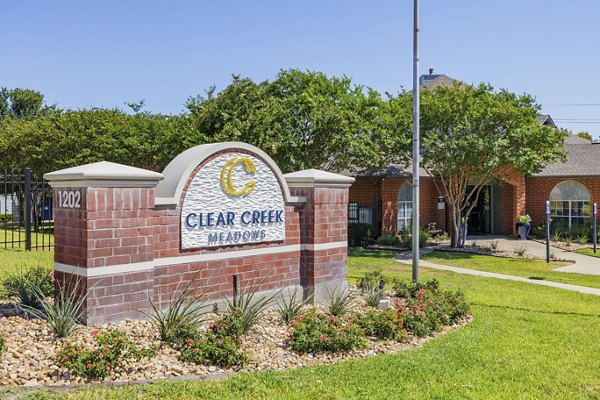 signage at Clear Creek Meadows Apartments