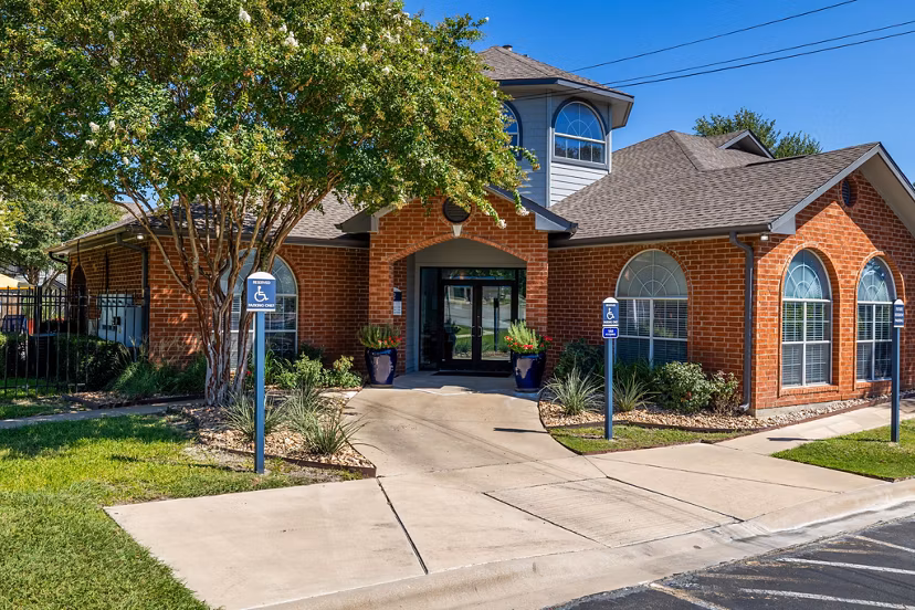 building/exterior at Clear Creek Meadows Apartments