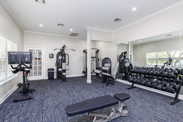 fitness center at Clear Creek Meadows Apartments