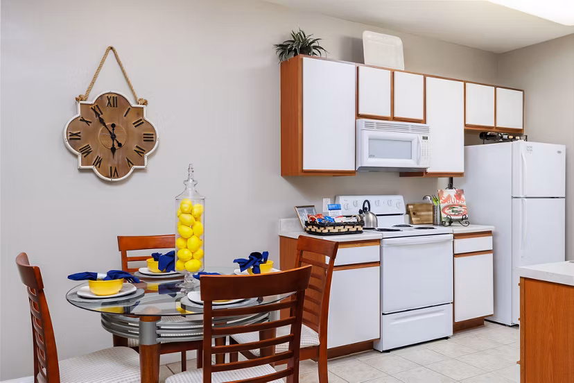 kitchen at Clear Creek Meadows Apartments