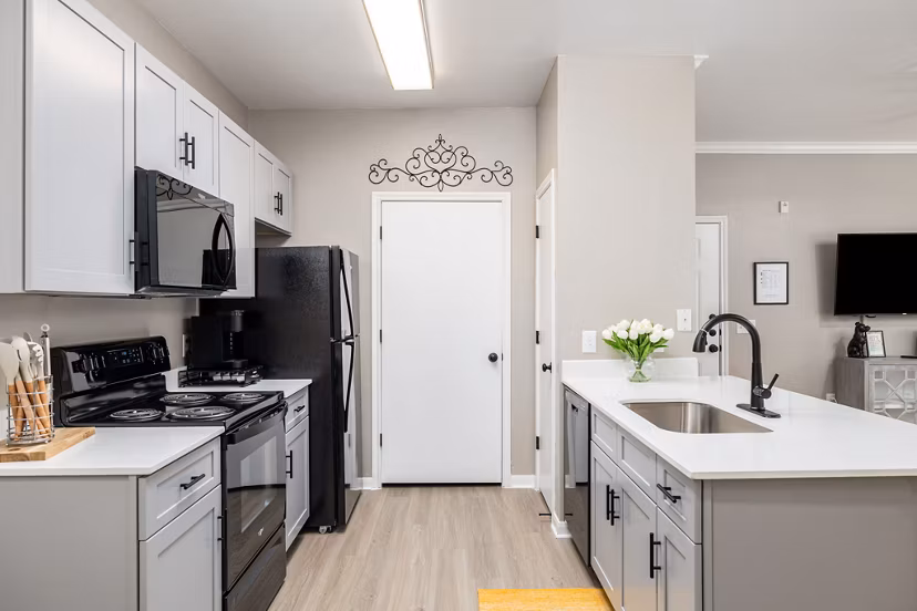 kitchen at Clear Creek Meadows Apartments