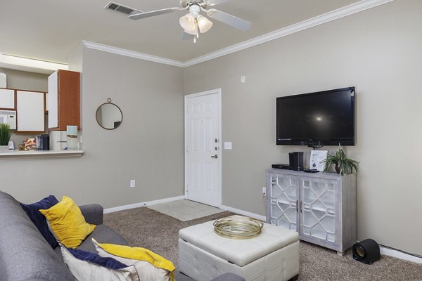 living room at Clear Creek Meadows Apartments