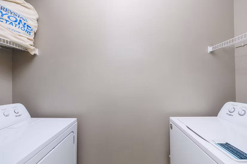 laundry room at Clear Creek Meadows Apartments