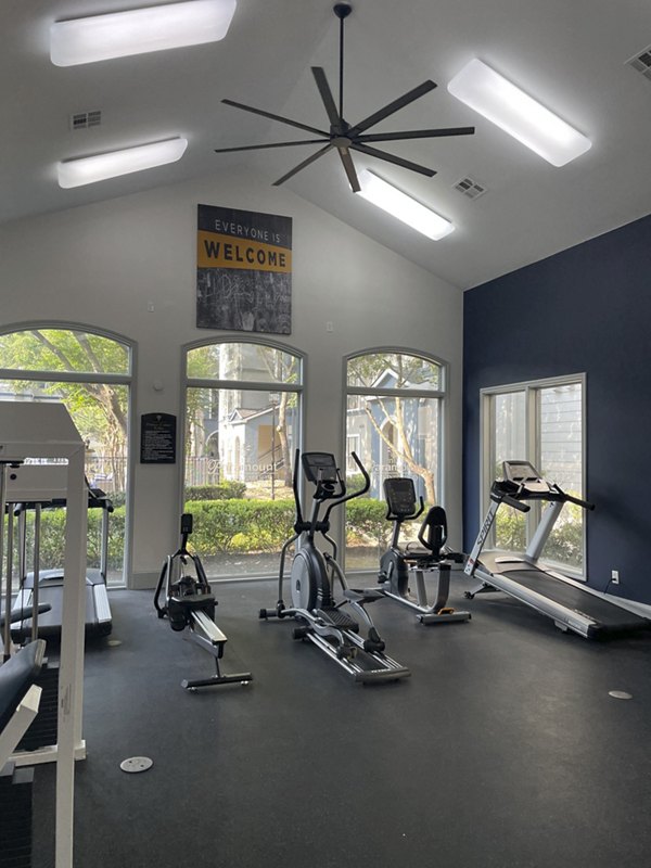 fitness center at Paramount at Kingwood Apartments