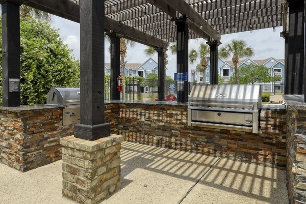 grill area at South Bay Apartments 