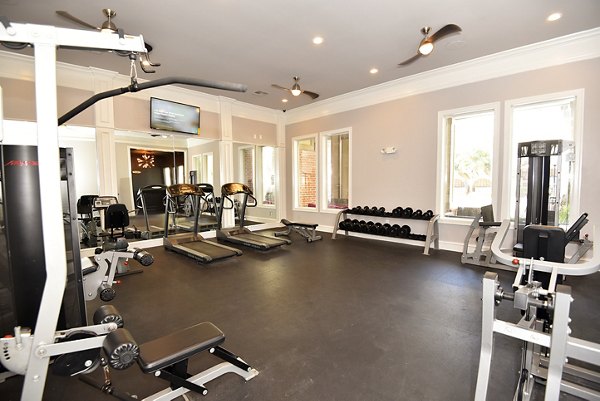 State-of-the-art fitness center with modern equipment at Avana Sugar Land Apartments, promoting a healthy lifestyle for residents