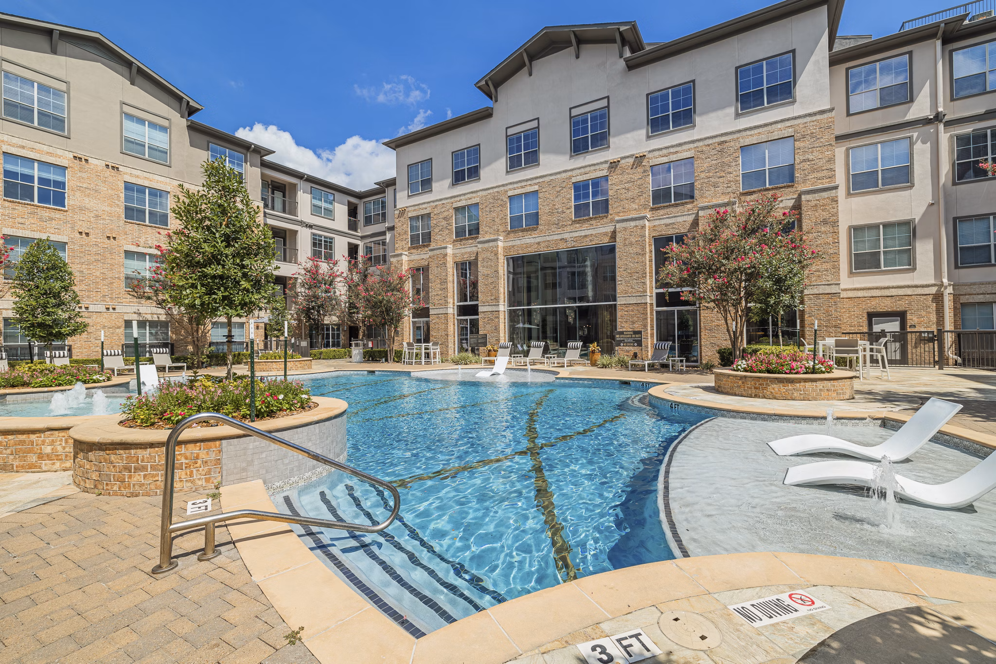 pool at Auxo at Memorial Apartments