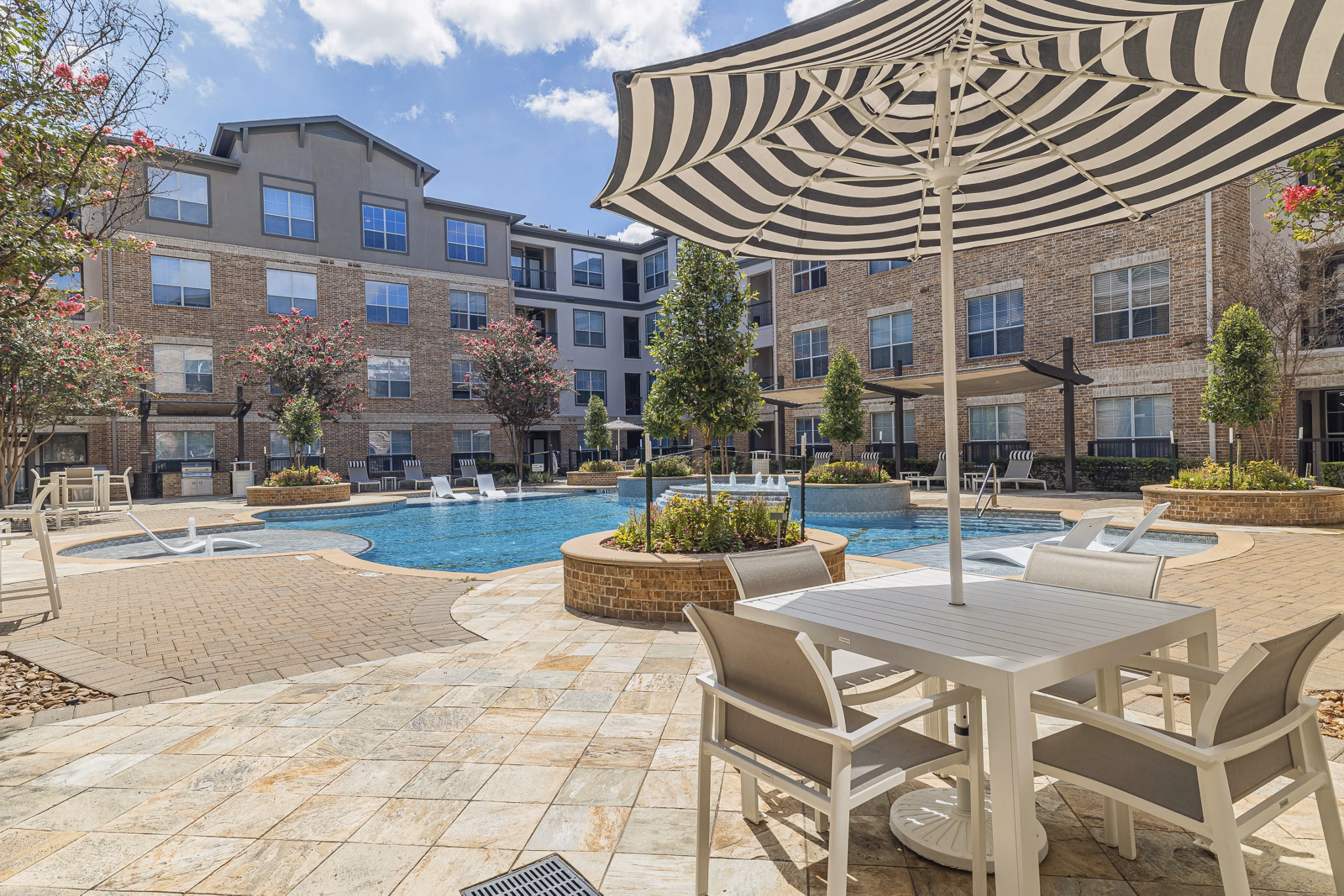 pool at Auxo at Memorial Apartments