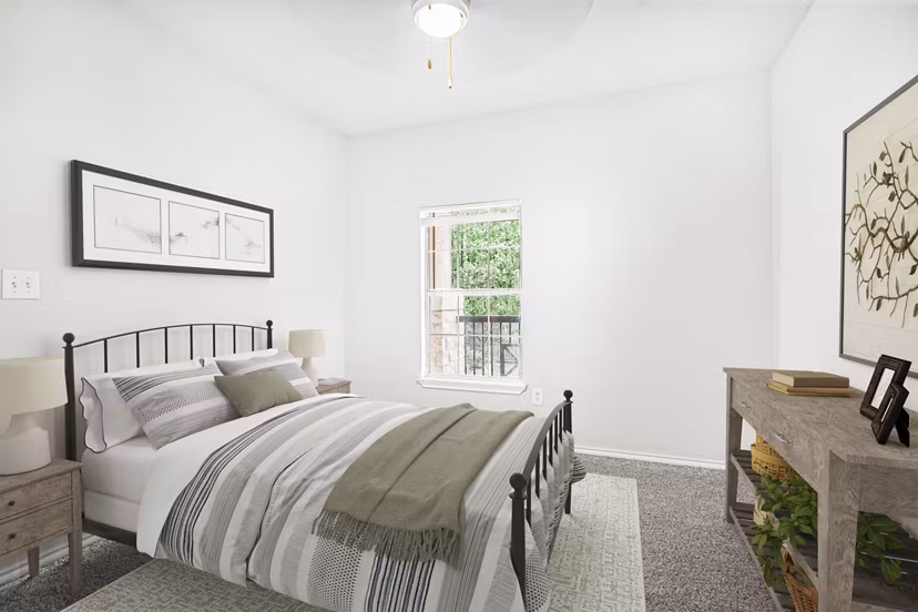 bedroom at Terrazzo Apartments