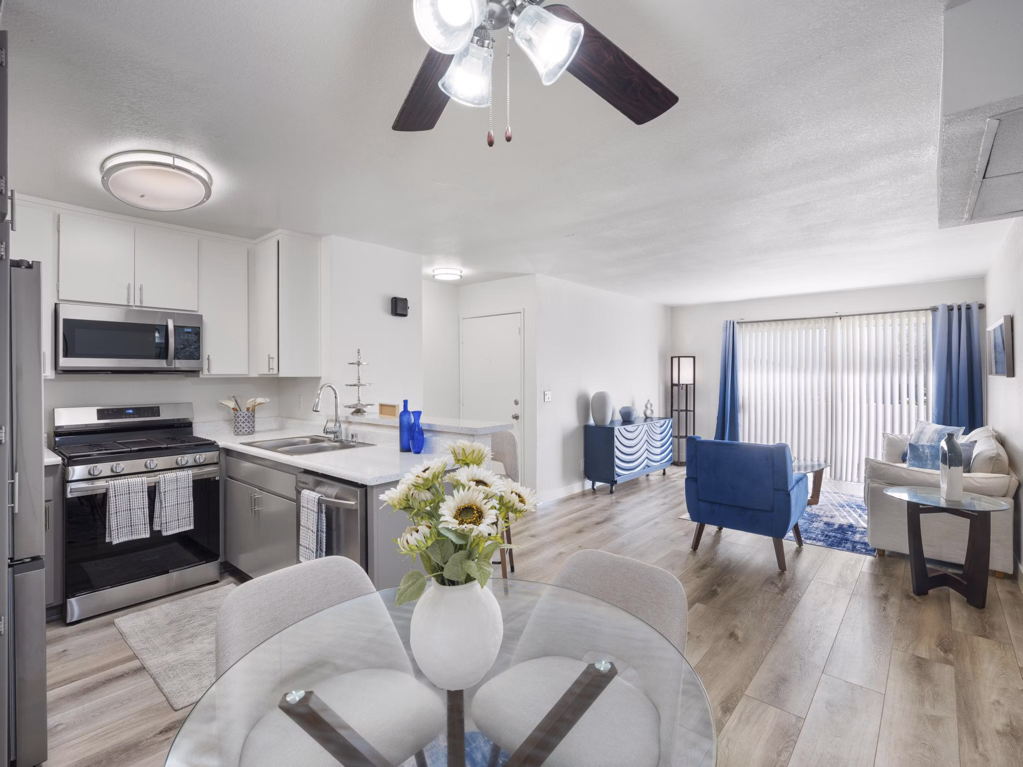 Kitchen at Diamond Park Apartments