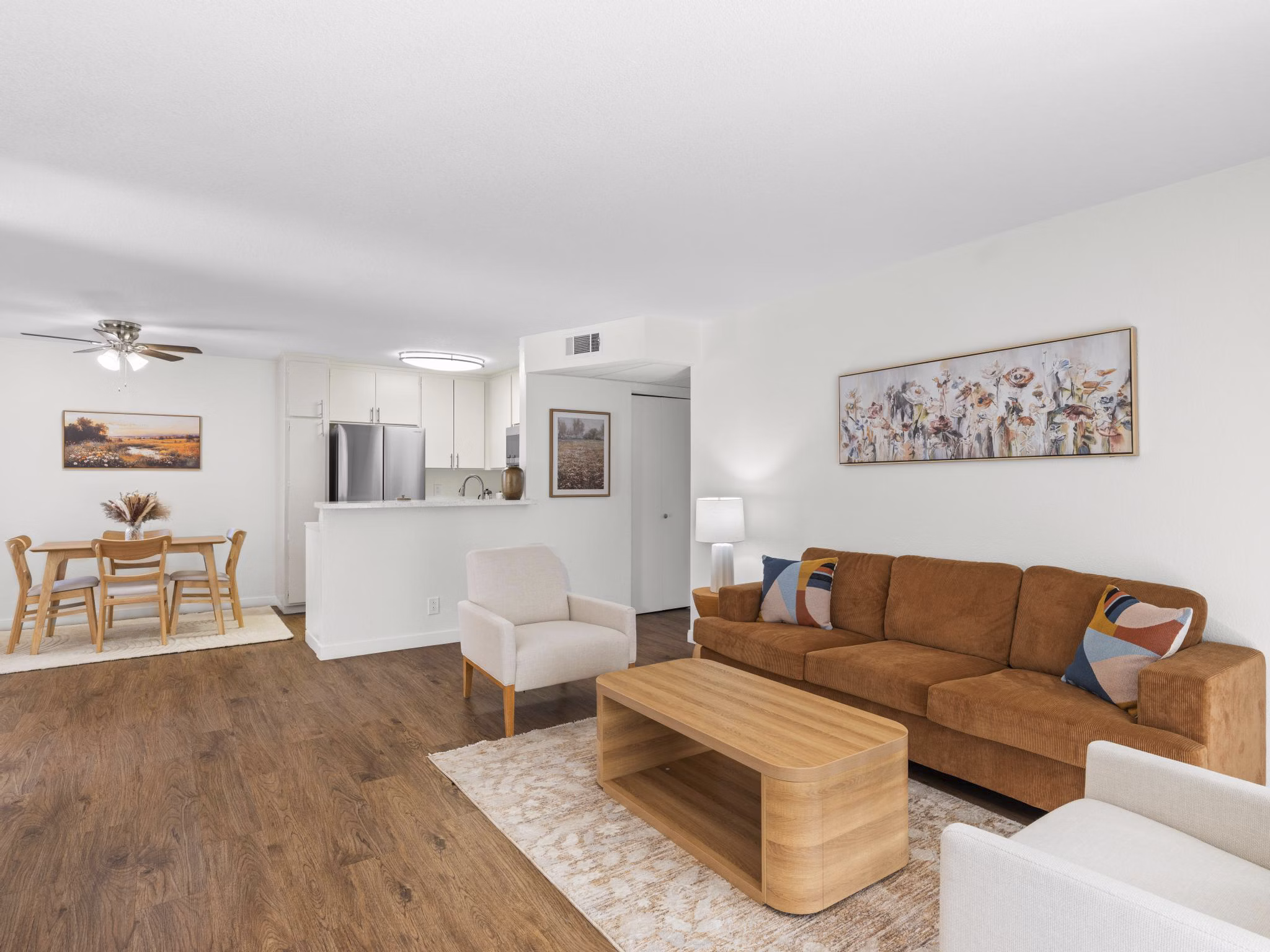 Living Room at Diamond Park Apartments