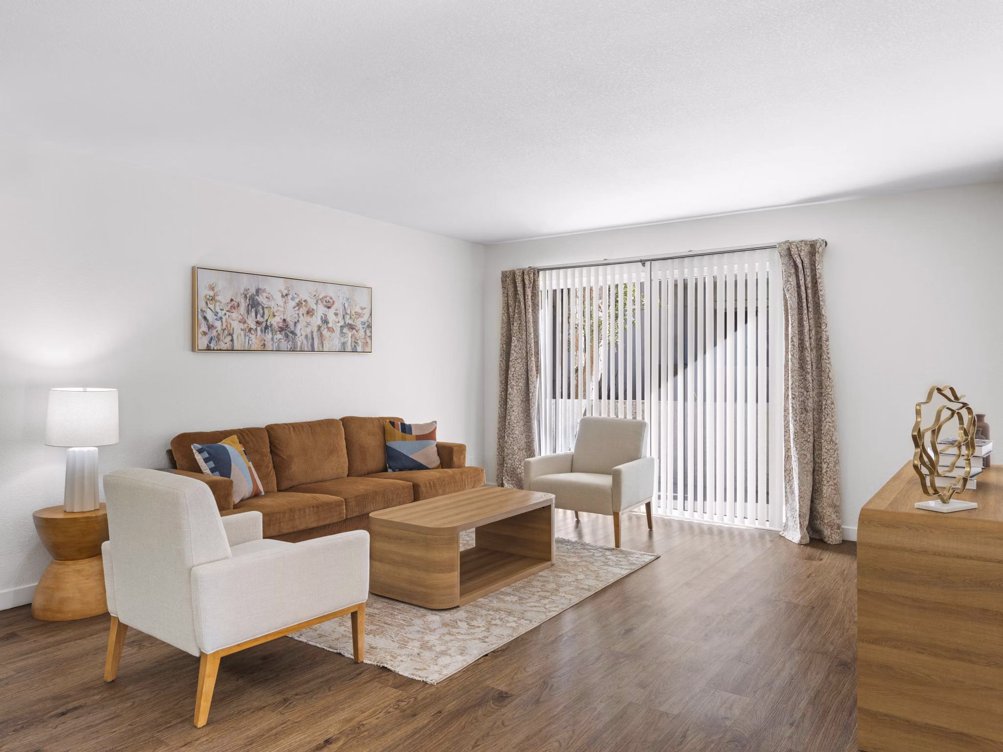 Living Room at Diamond Park Apartments
