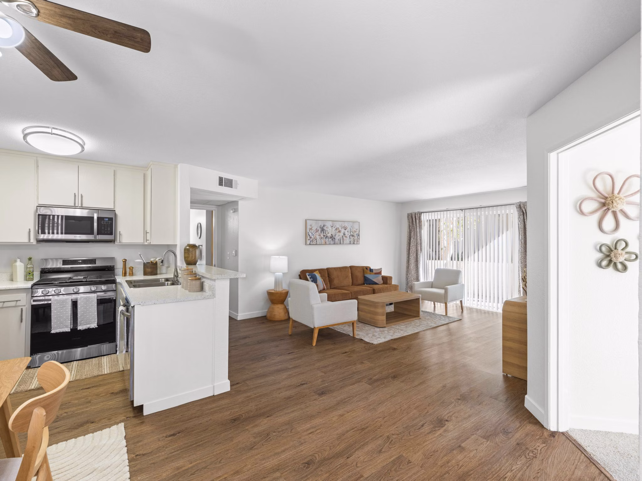 Living Room at Diamond Park Apartments