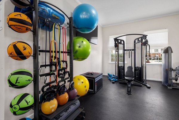 fitness center at Patriots Pointe Apartments 