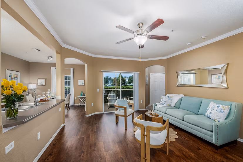 living room at Villas at Gateway Apartments