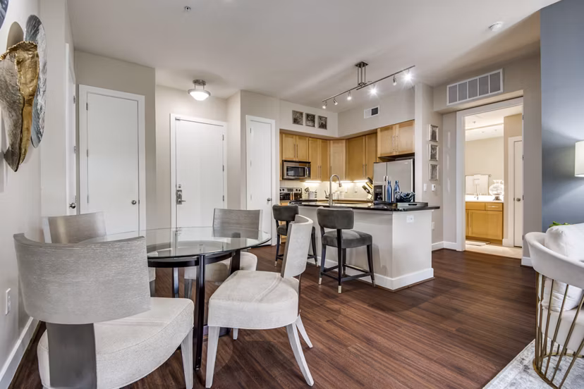 dining room at Domain at City Centre Apartments