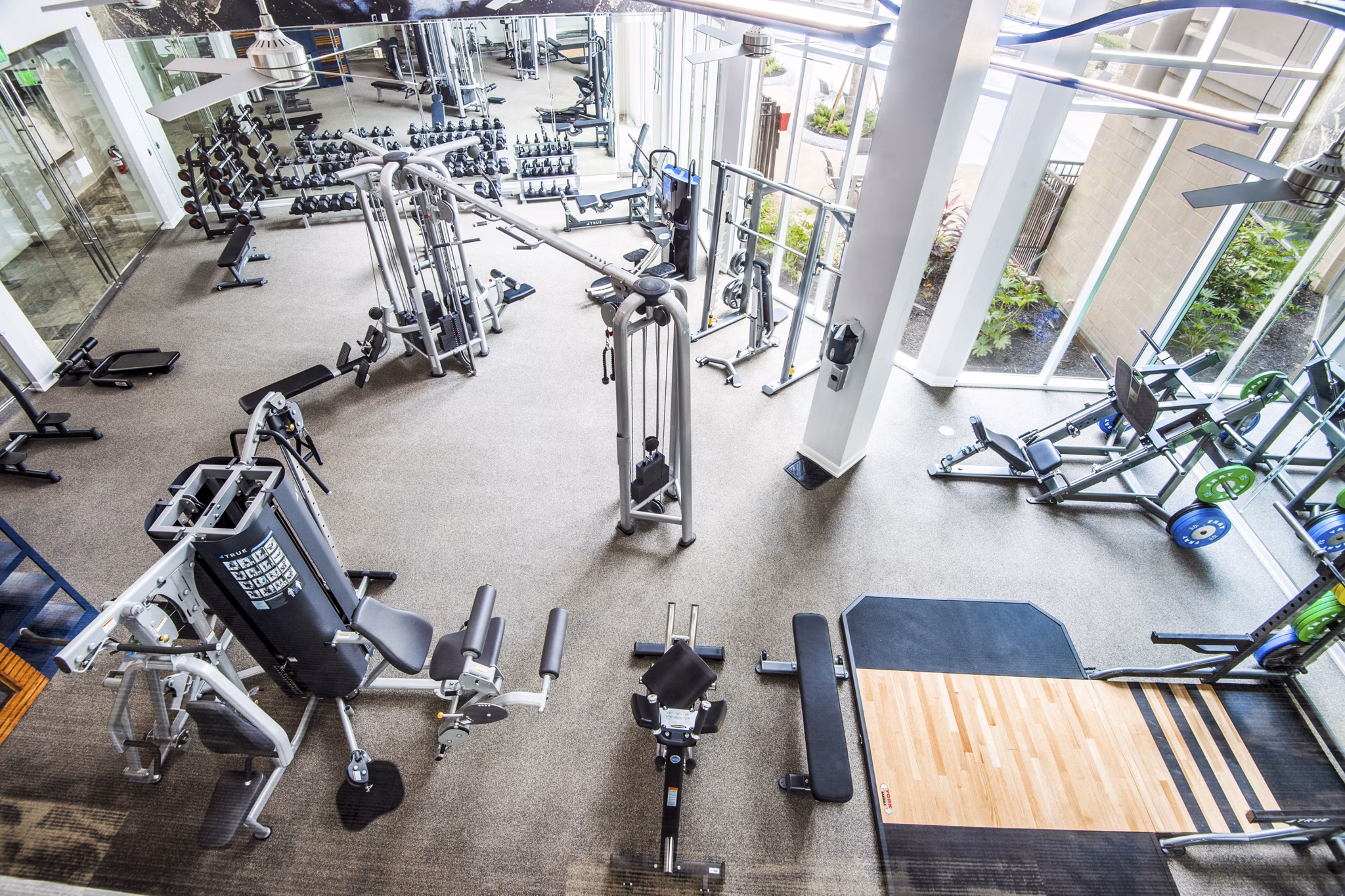 fitness center at Domain at City Centre Apartments