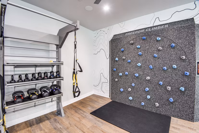 fitness center at Domain at City Centre Apartments