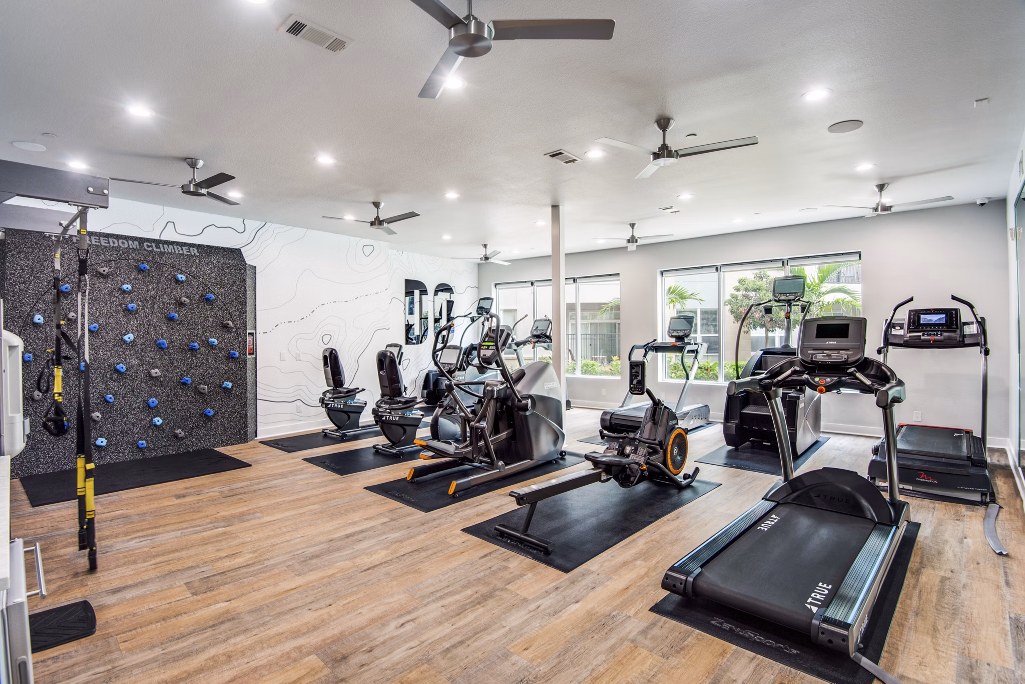 fitness center at Domain at City Centre Apartments