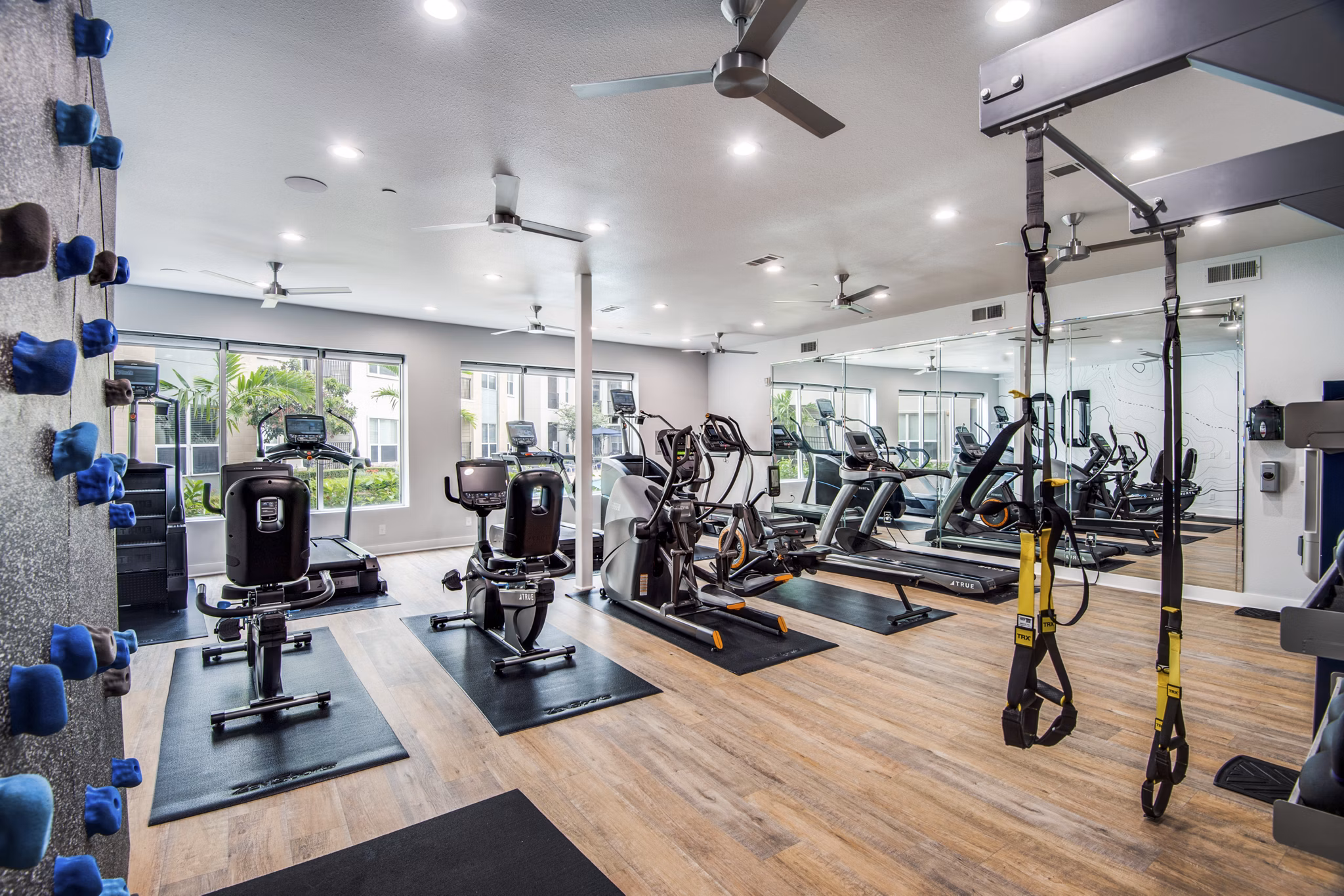 fitness center at Domain at City Centre Apartments