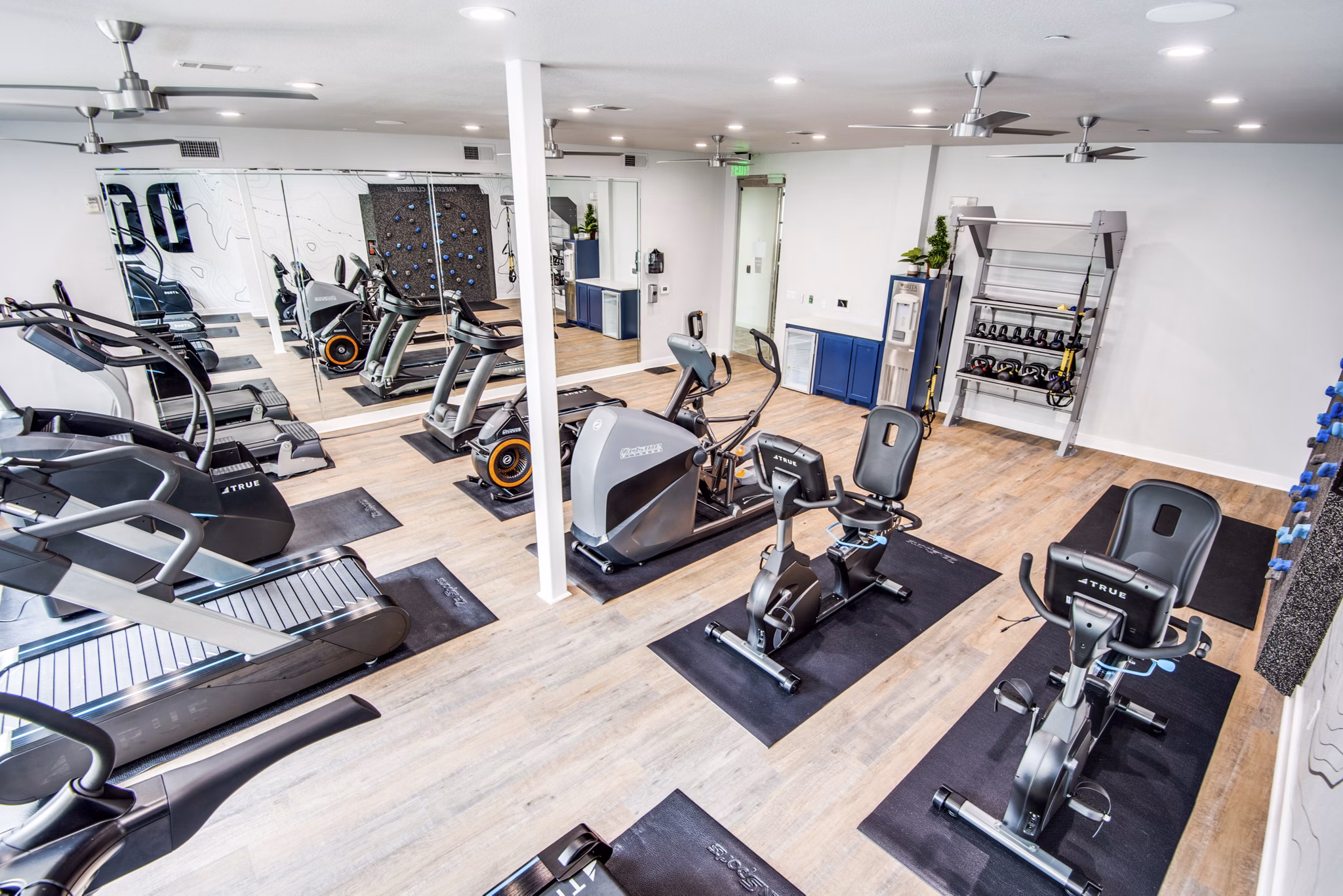 fitness center at Domain at City Centre Apartments