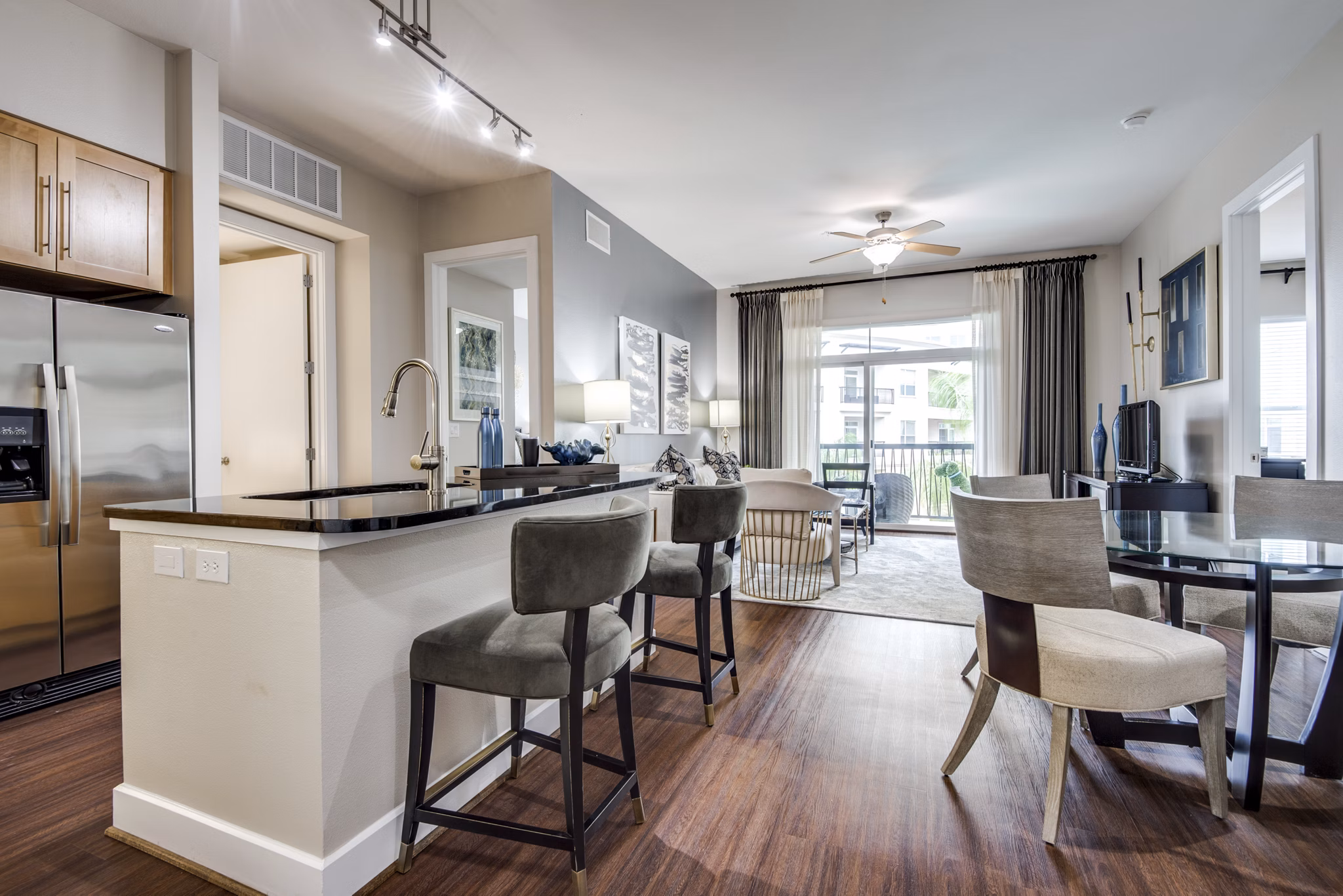 kitchen at Domain at City Centre Apartments