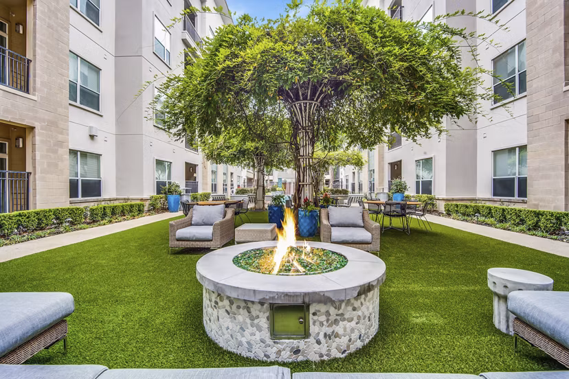 patio at Domain at City Centre Apartments