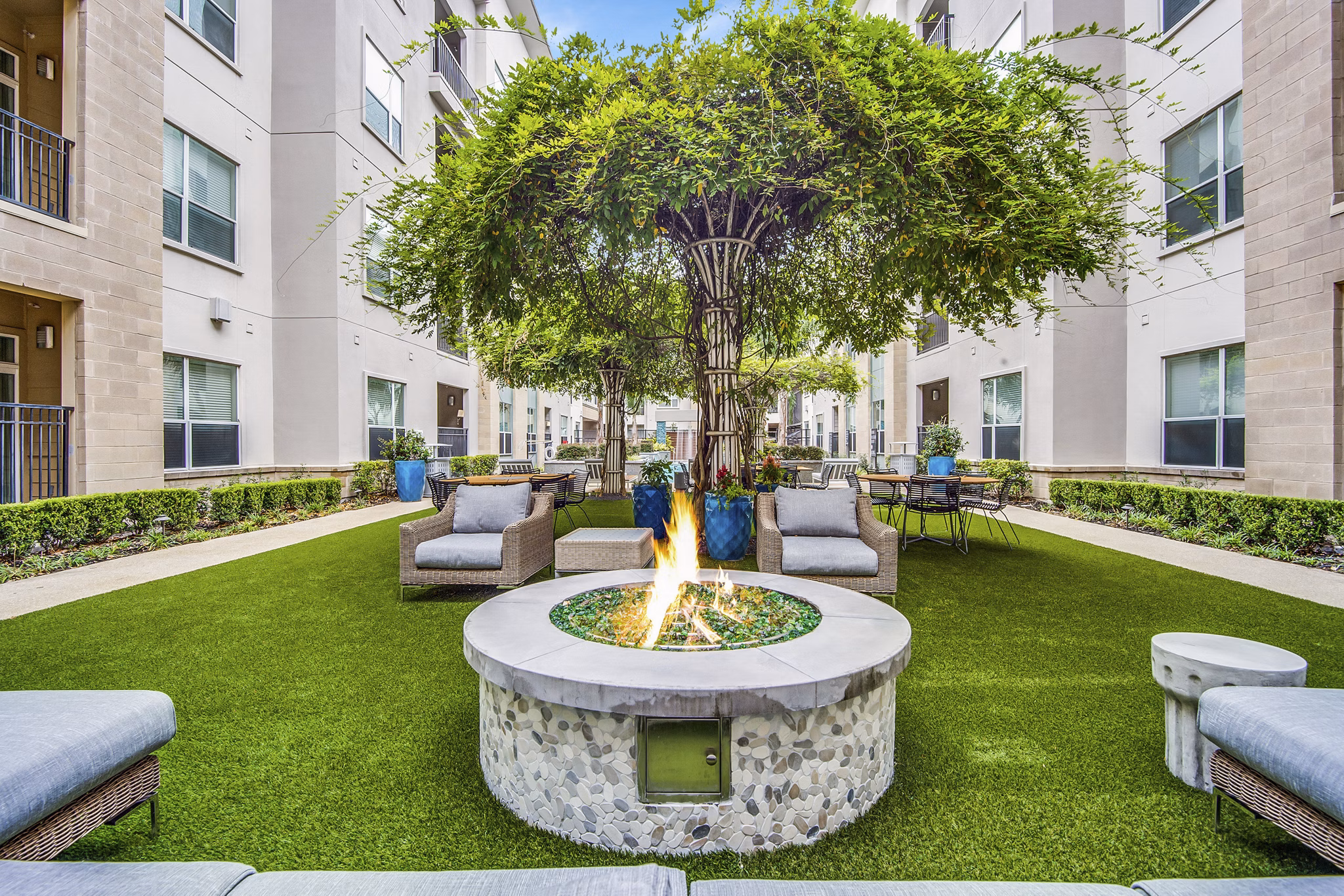 patio at Domain at City Centre Apartments