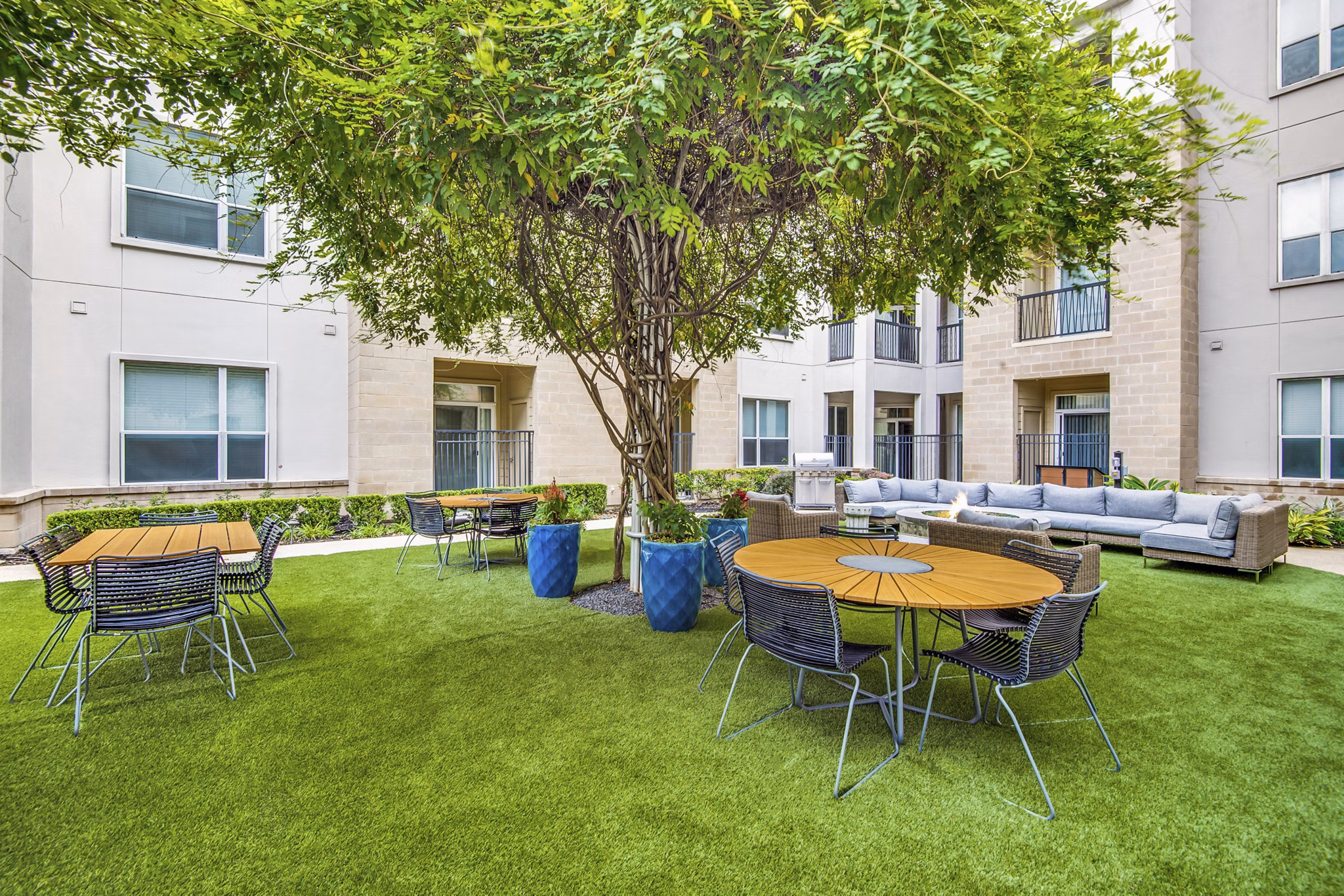 patio at Domain at City Centre Apartments