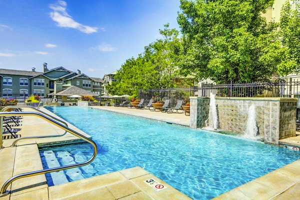 Resort-style pool area at Waterford Lone Tree Apartments