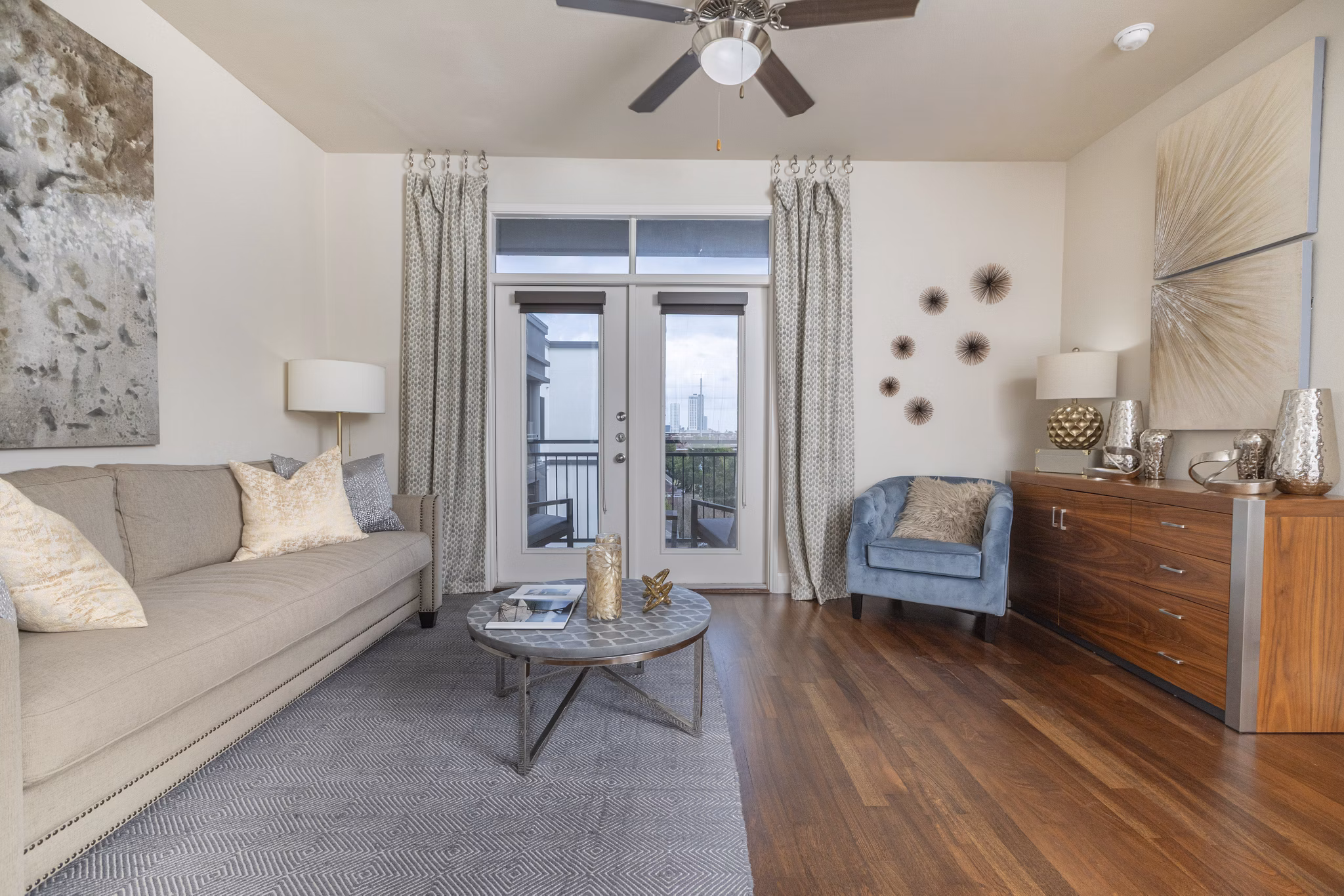 living room at The Westheimer Apartments